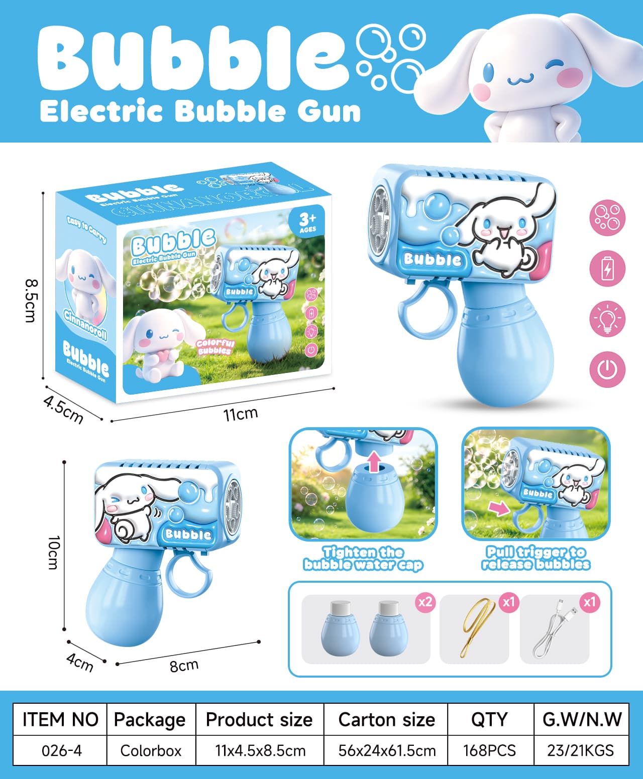 026 3D Pocket Bubble Machine - Rechargeable Version view 4