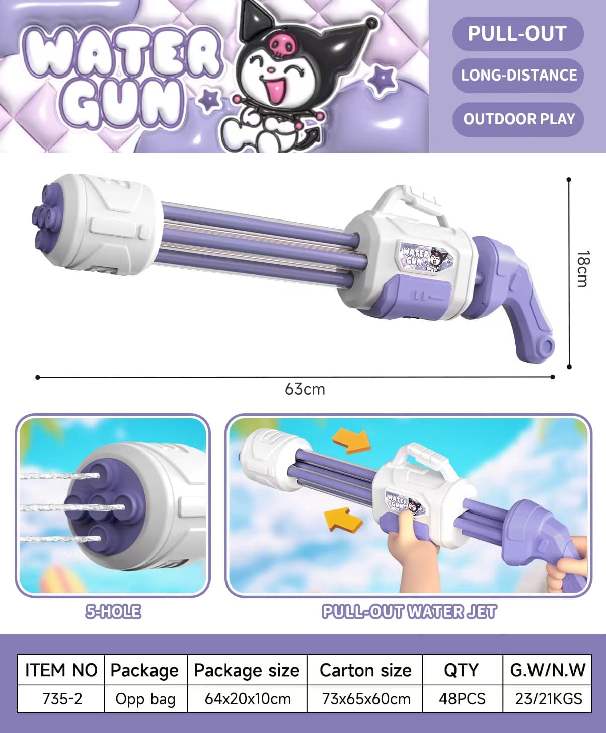 735 Multi-Barrel Water Blaster