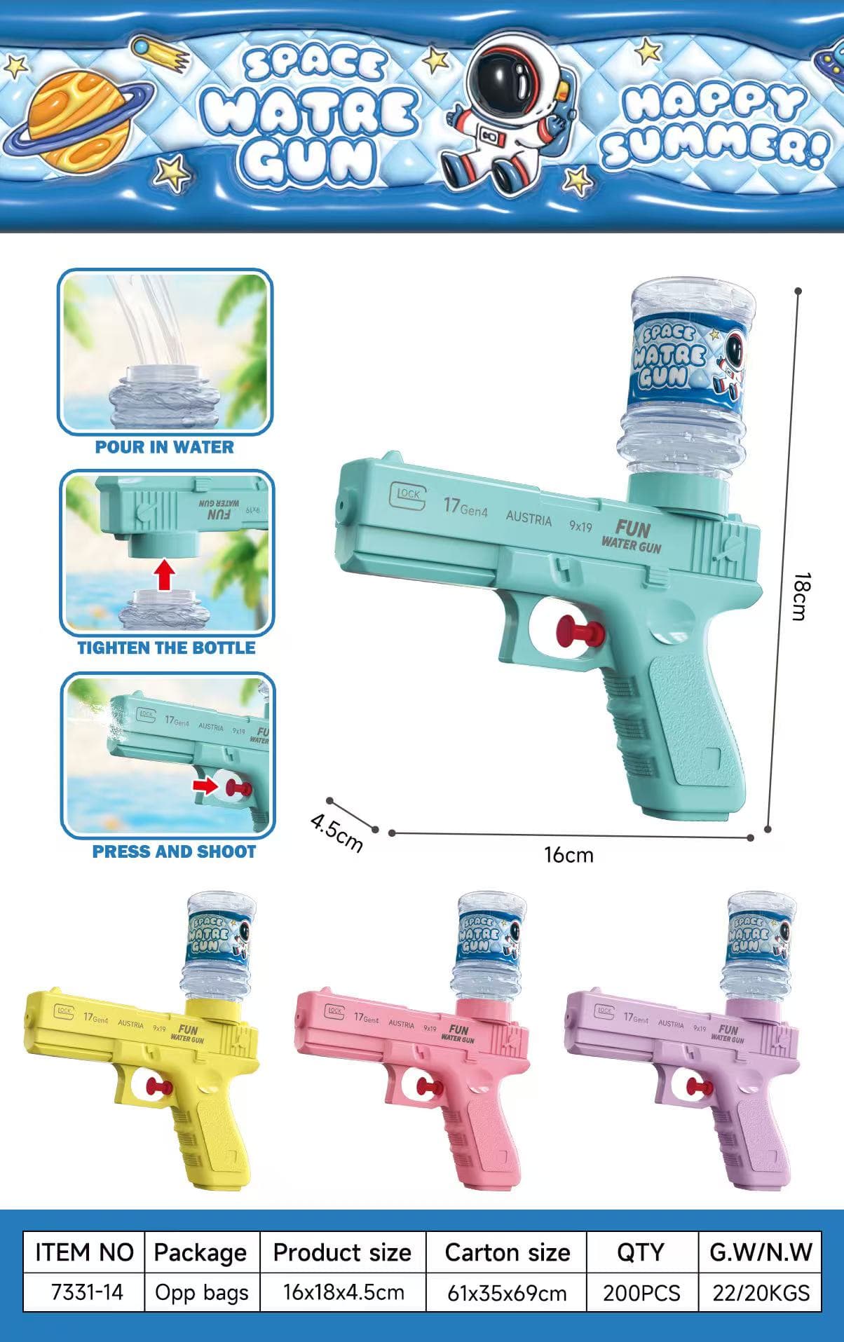 7331 Pull-Out Water Blaster