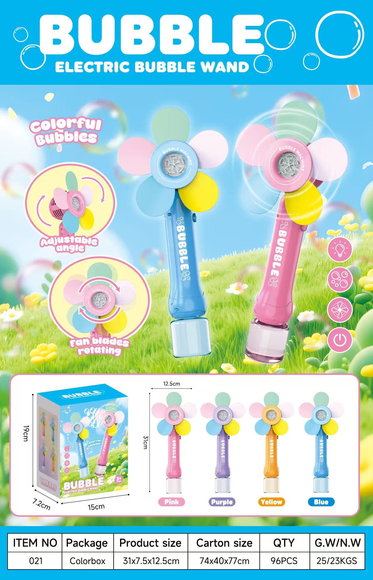 021 Electric Bubble Toy