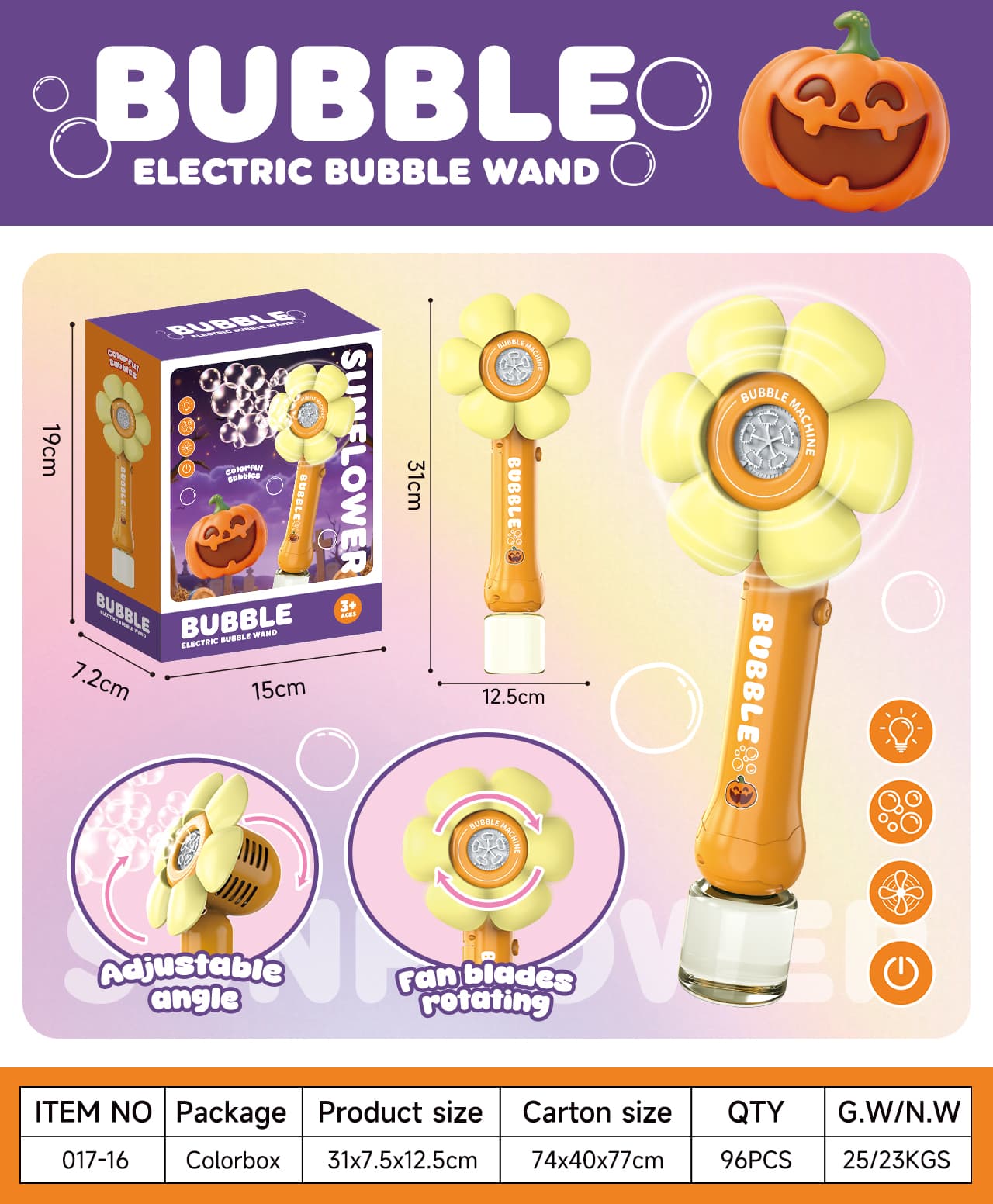 017 Electric Bubble Toy