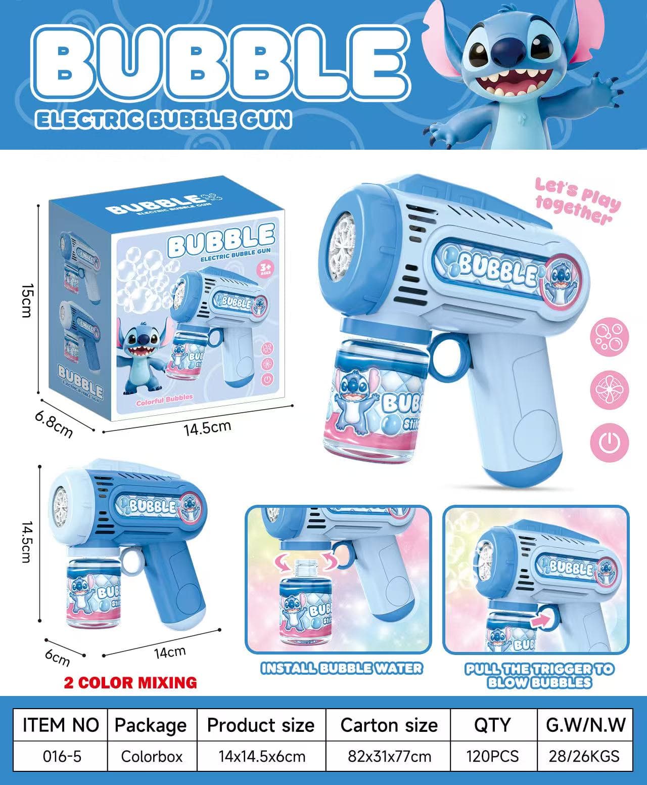 016 Electric Bubble Toy